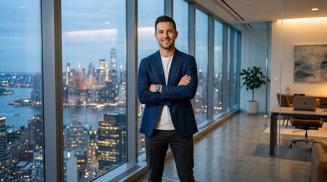 Erfahrener Investor im modernen Büro